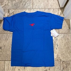 NWT size large SMU Blue Graphic T-Shirt
